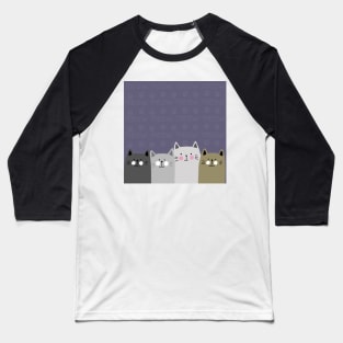 Cute Cats Baseball T-Shirt